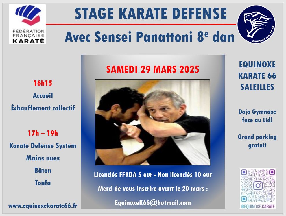 Affiche du stage de christian panatonni à Saleilles 2025